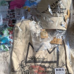 Scotch & Soda Beige Basquiat Logo Cap